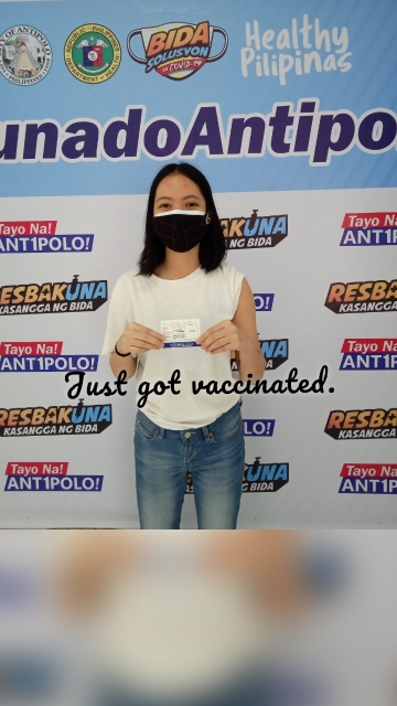 Just got vaccinated.